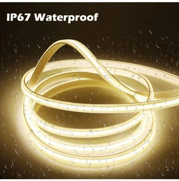 110V 220V  الجهد العالي للماء  LED COB الشريط ضوء