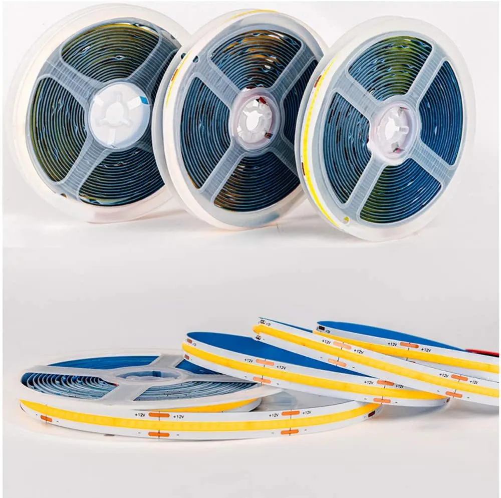 12V 24V 480 LEDS COB LED شريط ضوء