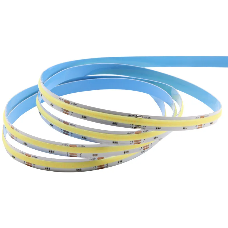 12V 24V 512 LEDS CCT COB LED شريط ضوء المزدوج