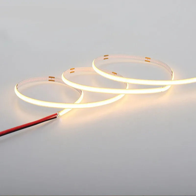 5mm 12V 24V 320 LEDS COB LED شريط ضوء