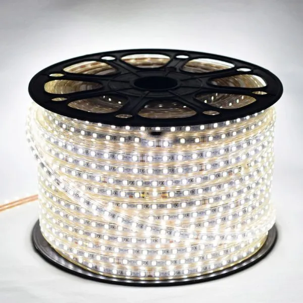 LED SMD 5050-60D-8MM-220V-IP65 شريط إضاءة 
