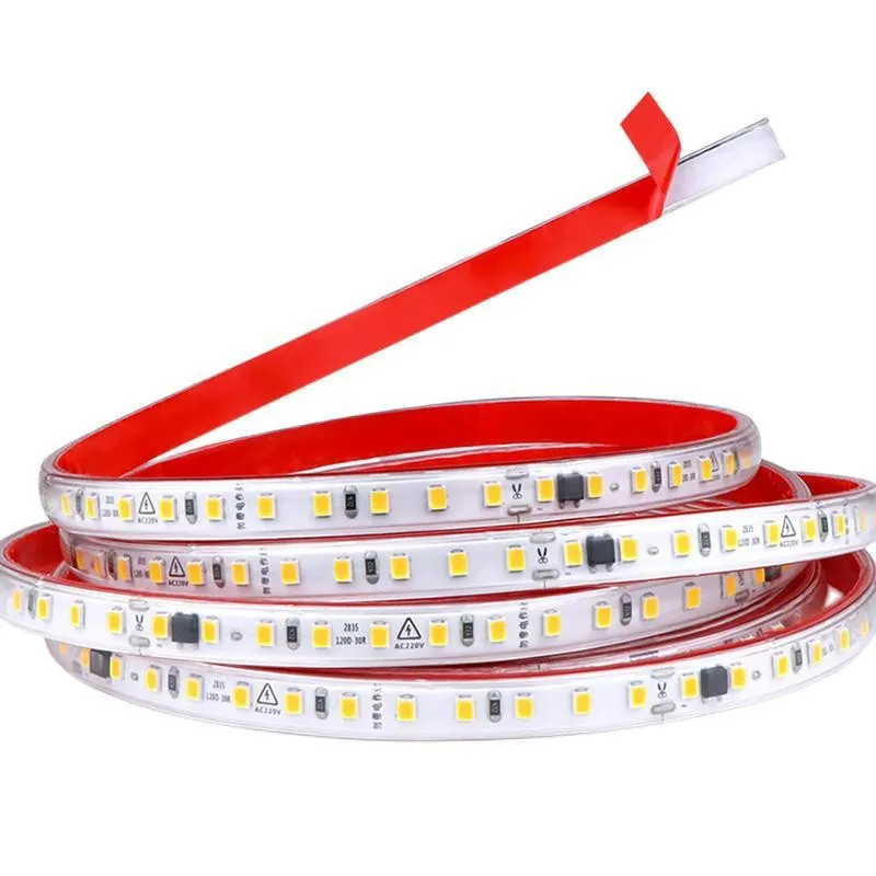  SMD 120  LED 220 فولت  LED  شريط إضاءة إدخال مباشر لا يوجد سائق