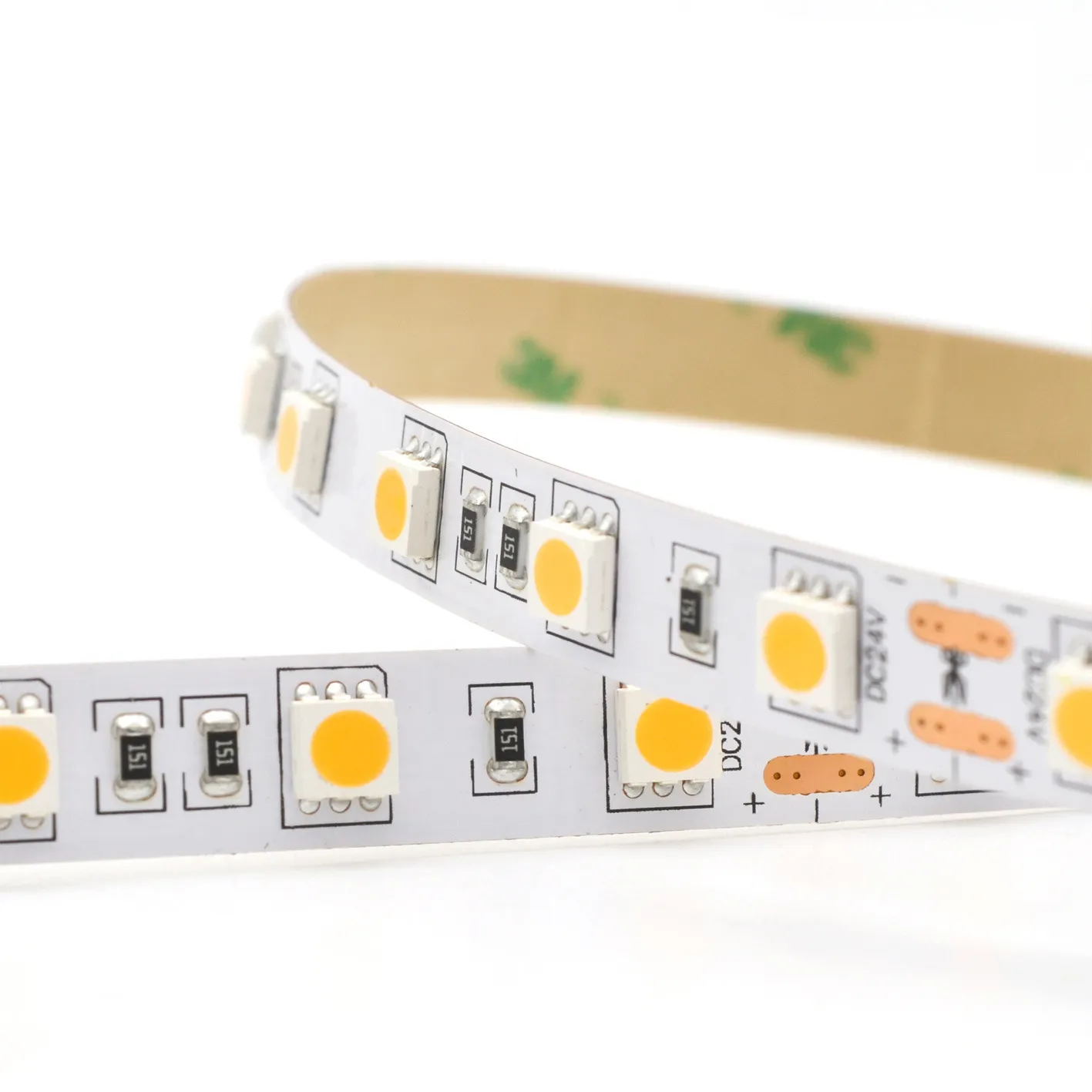 5050 SMD أحادي اللون LED  12 | 24V-5050-60D شريط إضاءة