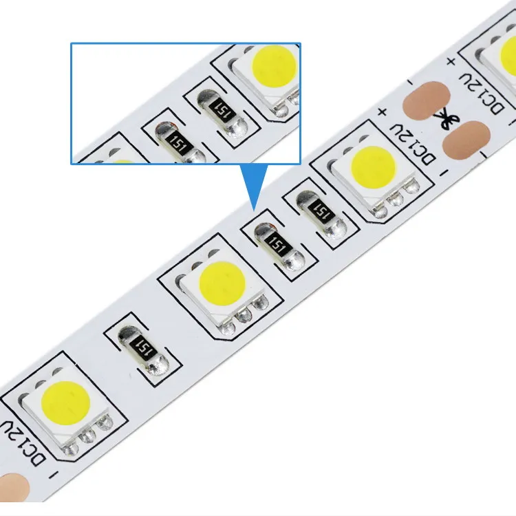 5050 SMD أحادي اللون LED  12 | 24V-5050-60D شريط إضاءة