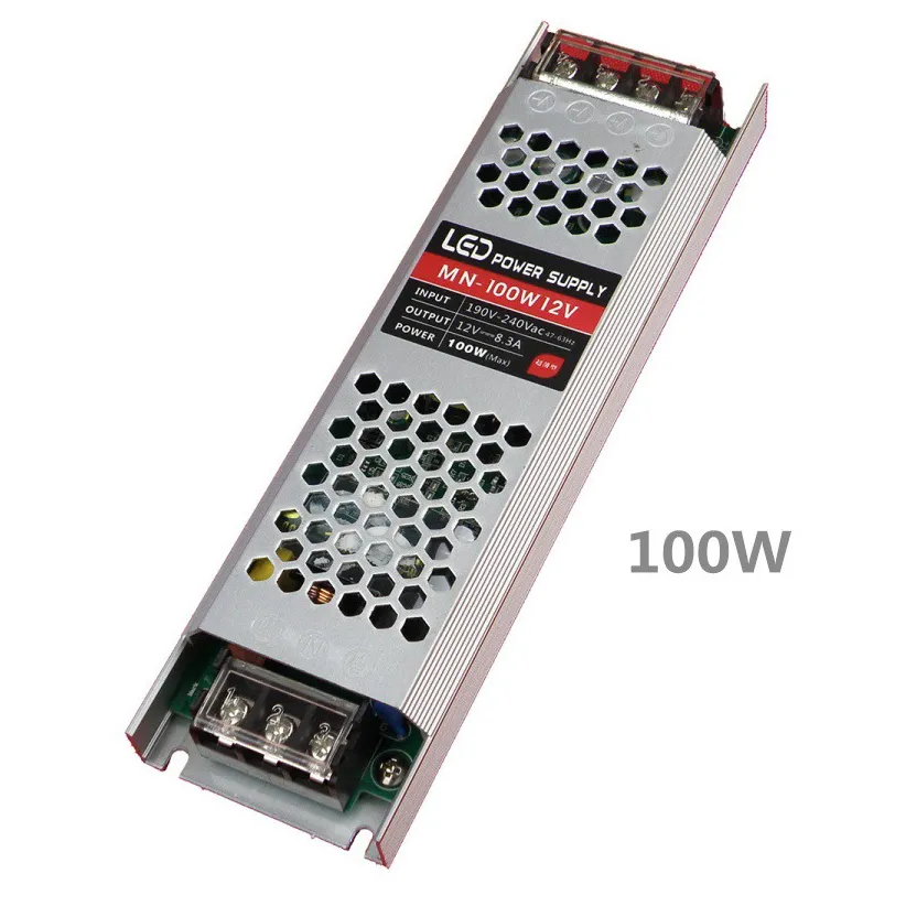 12V فولت بار نموذج نحيف LED امدادات الطاقة لشريط إضاءة 