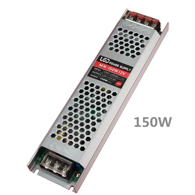 12V فولت بار نموذج نحيف LED امدادات الطاقة لشريط إضاءة 