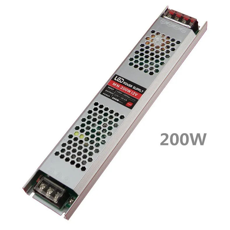 12V فولت بار نموذج نحيف LED امدادات الطاقة لشريط إضاءة 